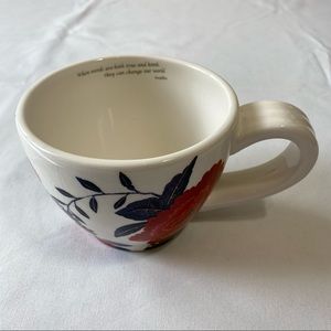 Mudlark Asian Poppies Mug Coffee Tea Mug Flower Collection Handcrafted Cup Quote